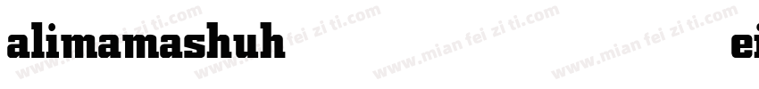 alimamashuhei bold字体转换